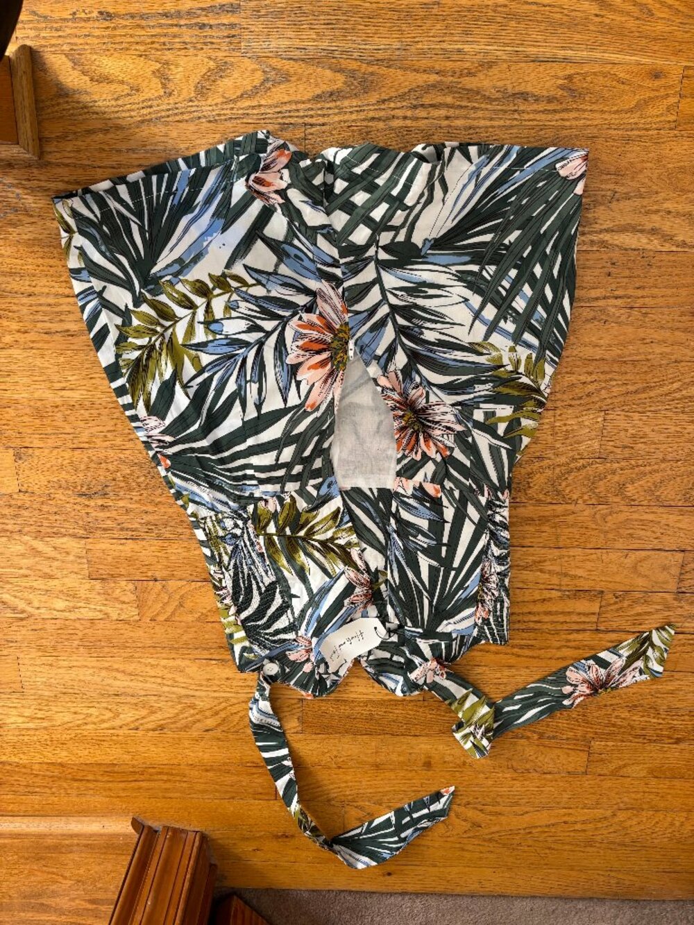 Retro 2-piece Tropical Playsuit - Picture 4 of 4